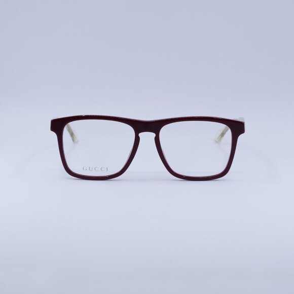🕶️ New Gucci GG0561O 003 Eyeglasses - Burgundy Frame 54mm - Picture 4 of 11